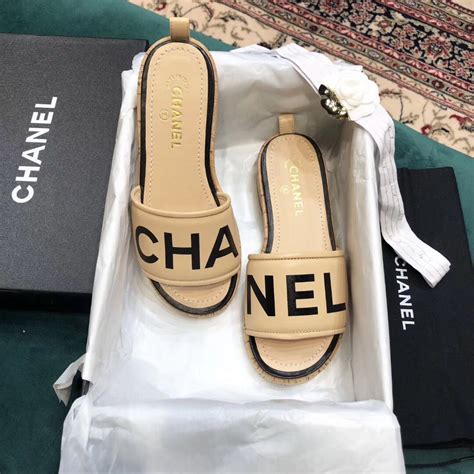 fake chanel slides|chanel shoes reviews.